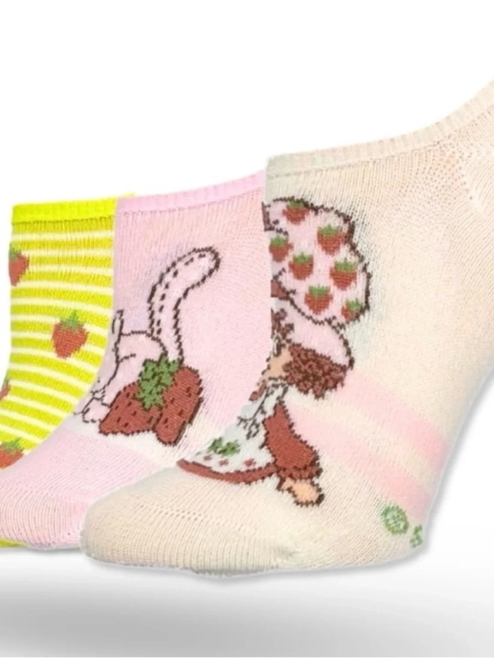 2 Strawberry Shortcake Women’s Scoop Liner Socks 3 Pack
